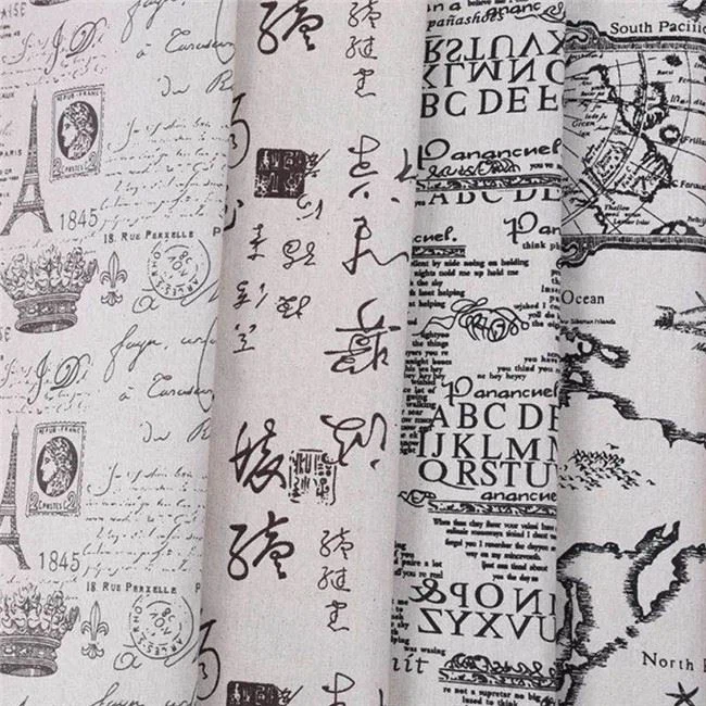 linen print for decoration