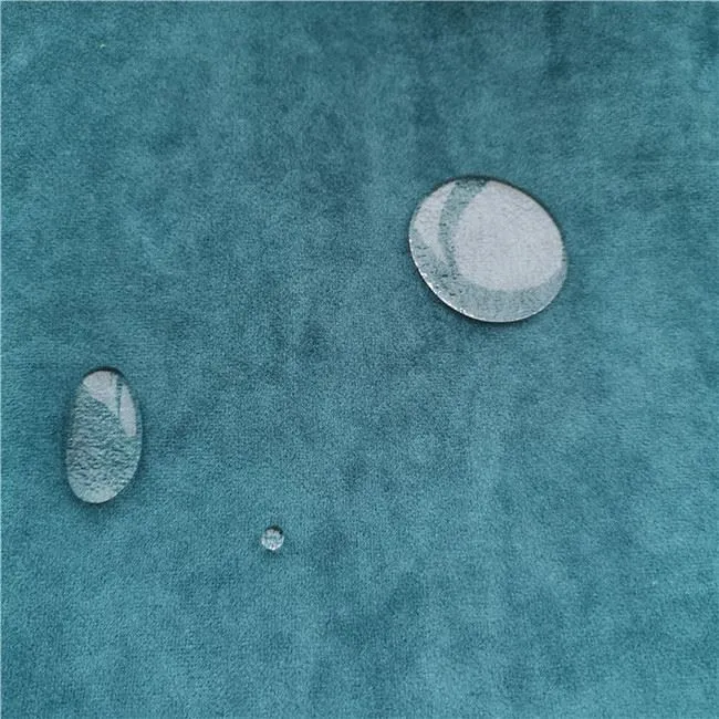 Vodoodporna žametna kavč tkanina