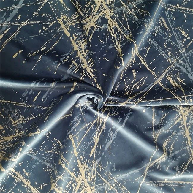 Bronzed And Foil Velvet Fabric