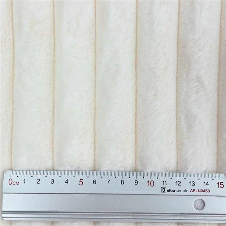 Striped Faux fur Fabric